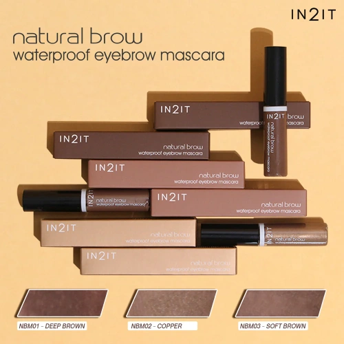 In2it Natural Brow Waterproof Eyebrow Mascara фото 3 In2it Natural Brow Waterproof Eyebrow Mascara фото 3