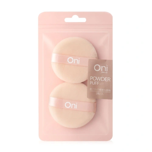 Oni Round Powder Puff 2pcs