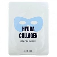 Lapcos, Hydra Collagen, увлажняющая гидрогелевая маска для кожи вокруг глаз, 1 шт., 10 г (0,35 унции)