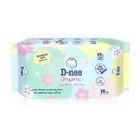 D-nee Organic Sakura Baby Wipes 50 Sheets