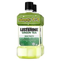 Listerine Mouthwash Green Tea Zero Alcohol 750 Ml. Twin Pack