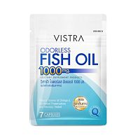 Vistra Odorless Fish Oil 1000 mg. 7 Capsules