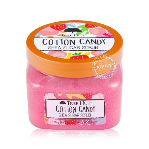 Tree Hut Shea Sugar Scrub Cotton Candy 510g фото 2