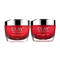 Olay Set 2 Items Regenerist Micro Sculpting Day 50g + Retinol 24 Moisturizer Night Cream 50g
