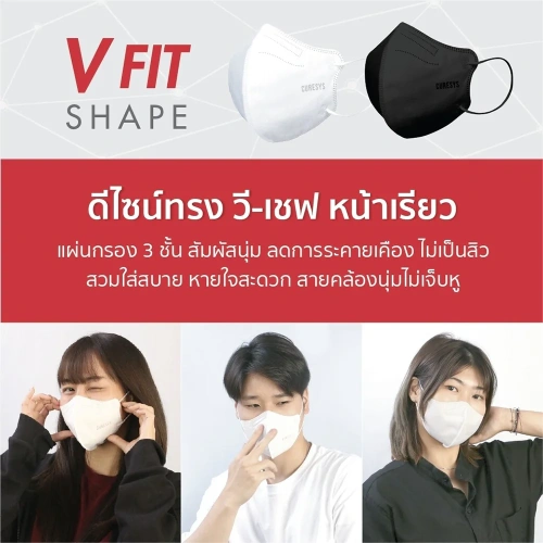 CURESYS 3D V Fit Mask 20pcs фото 4