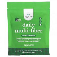 NB Pure, Daily Multi-Fiber, кокос и лайм, 15 пакетиков по 6 г (0,22 унции)