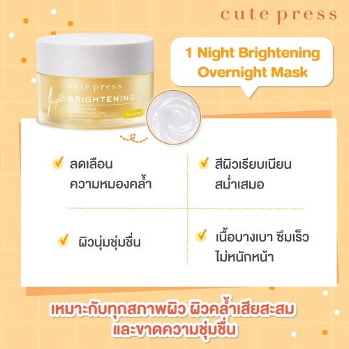 Cute Press Calming Cica Sleeping Mask 50g фото 2 Cute Press Calming Cica Sleeping Mask 50g фото 2