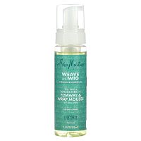 SheaMoisture, Weave and Wig, мусс для разлетающихся и обертываний с алоэ вера, 222 мл (7,5 жидк. Унции)