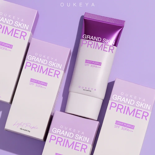OUKEYA Grand Skin Primer Light Purple 30g фото 4