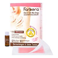 Farbera Clear  Soft  Wax Strips (For Underarm) 12 Sheets