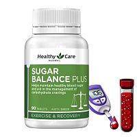 Таблетки от сахара в крови Healthy Care Sugar Balance Plus, 90 таблеток. Австралия