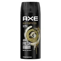 Axe Deodorant  Body Spray Gold Temptation 135 Ml.