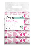 Orita Soft Pack 2ply x 100sheets Pack 5