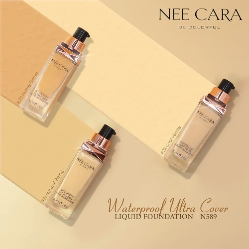 NEE CARA Waterproof Foundation N589 30g фото 3 NEE CARA Waterproof Foundation N589 30g фото 3