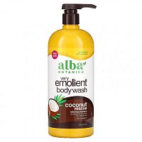 Alba Botanica, Очень смягчающее гель для душа, спасение от кокоса, 946 мл (32 жидк. Унции)