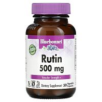 Bluebonnet Nutrition, рутин, 500 мг, 50 вегетарианских капсул
