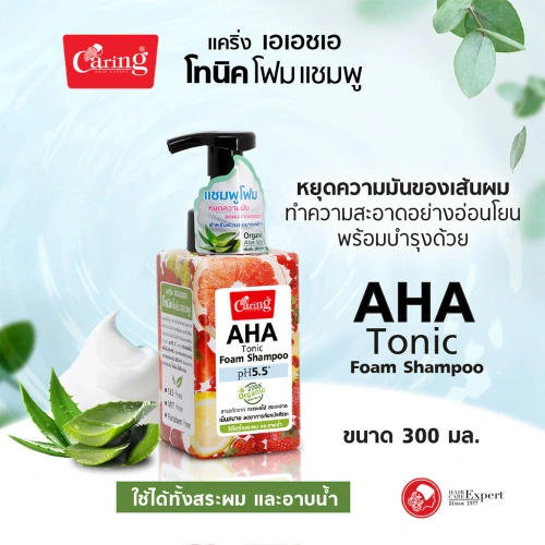 Caring AHA Tonic Shampoo 300ml фото 2