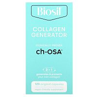 BioSil by Natural Factors, ch-OSA Advanced Collagen Generator, улучшенный источник коллагена, 120 вегетарианских капсул