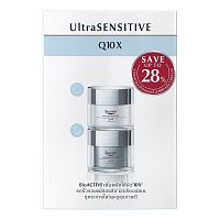 Eucerin Set UltraSensitive Q10X Day Cream  Night Cream 50 ml.