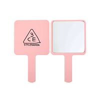 3CE Square Hand Mirror Mini Pink Rumour 1pcs.