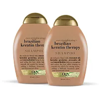 OGX Ever Straightening Brazilan Keratin Shampoo [385ml x 2pcs]