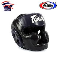 Боксерский шлем Fairtex HG-13LC XL Black/Blue