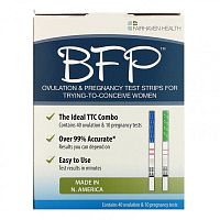 Fairhaven Health, BFP, тест-полоски для определения овуляции и беременности, 40 тестов на овуляцию и 10 тестов на беременность