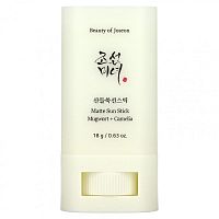 Beauty of Joseon, Matte Sun Stick, полынь и камелия, SPF50 + PA ++++, 18 г (0,63 унции)