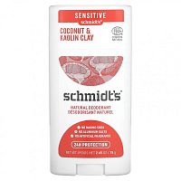 Schmidt's, Натуральный дезодорант, кокос и каолиновая глина, 75 г (2,65 унции)