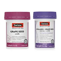 SWISSE Set 2 Items Beauty Grape Seed 60 Tablets + Collagen + Grape Seed 60 Tablets