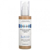 Enough, Collagen, отбеливающая увлажняющая основа, SPF 15, № 21, 100 мл (3,38 жидк. Унции)
