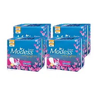 Modess ผ้าอนามัย Sanitary Pads Non-Wings Cottony Soft Heavy Flow  [20pcs x 4pack]