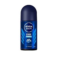 Nivea Men Roll On Cool Powder 50 Ml. ผู้ชาย โรลออนลดเหงื่อ ระงับกลิ่นกาย