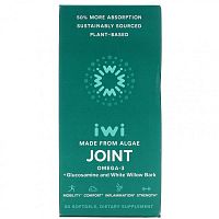 iWi, Joint, омега-3 + глюкозамин и кора белой ивы, 60 мягких таблеток