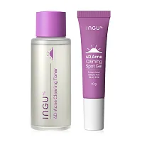INGU Skin Set 2 Items 4D-Acne Clearing Toner 50ml + 4D Acne Calming Spot Gel 10g