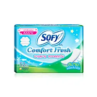 Sofy แผ่นอนามัย Slim Comfort Fresh Unscented 52pcs