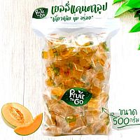 Мармеладное желе с натуральным соком Мускусной Дыни Cantaloupe Jelly Fruit to Go, 500 гр. Таиланд