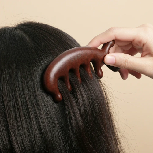 KVY Wooden Scalp Massage Comb фото 4