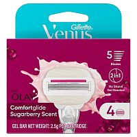 Gillette Venus Comfort Glide Sugarberry Scent Blades 4'S