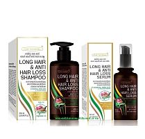 Шампунь и сыворотка для отращивания и от выпадения волос Carebeau Long Hair Anti Hair Loss, Таиланд