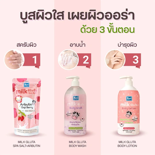 Yoko Milk Gluta Body Lotion 400ml фото 3