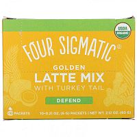 Four Sigmatic, Смесь Golden Latte с хвостом индейки, 10 пакетиков по 0,21 унции (6 г) каждый