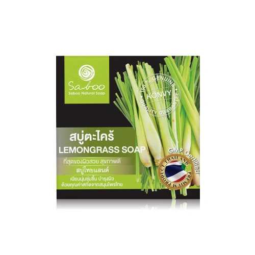 Saboo Thailand Natural Soap Black Box Lemongrass 100g фото 2
