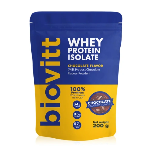 Biovitt Whey Protein Isolate Chocolate Flavor 200g