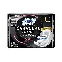 Sofy Than Charcoal Fresh Night Wing 29 cm. 14 Pcs.
