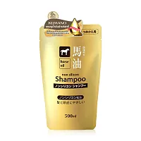 Kumano Horse Oil Non Silicon Shampoo Refill 500ml