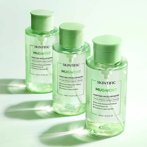 SKINTIFIC Mugwort Purifying Micellar Water 300ml фото 2