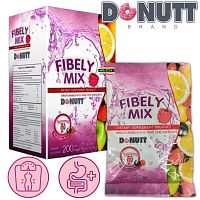 Donutt Fibely Detox с гарцинией и яблочным уксусом — натуральная клетчатка для очищения кишечника и похудения