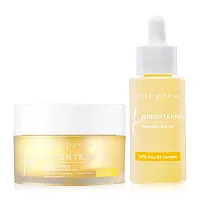 Cute Press Set 2 Items Brightening Overnight Mask 50g + Brightening Booster Serum 30ml