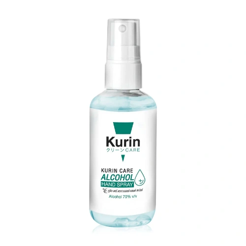 สเปรย์แอลกอฮอล์ Kurin Care Alcohol Hand Spray 100ml สเปรย์แอลกอฮอล์ Kurin Care Alcohol Hand Spray 100ml